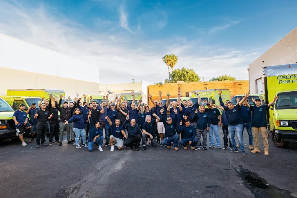 Part of the Green Planet Restoration crew