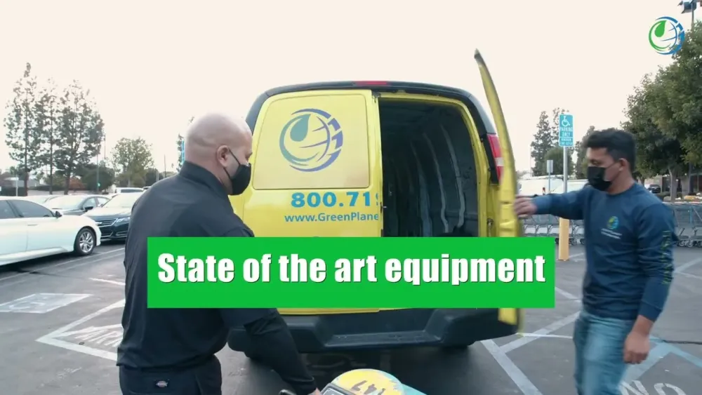 Green Planet Restoration crew loading state-of-the-art restoration equipment